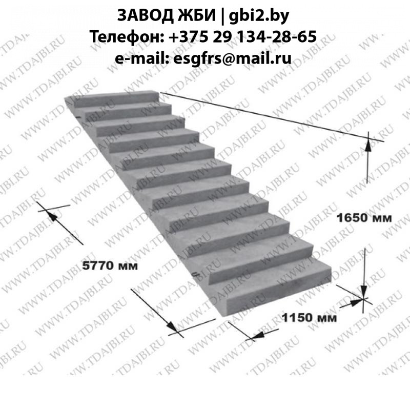 Лестничные марши ЛМ 58.14.17 а