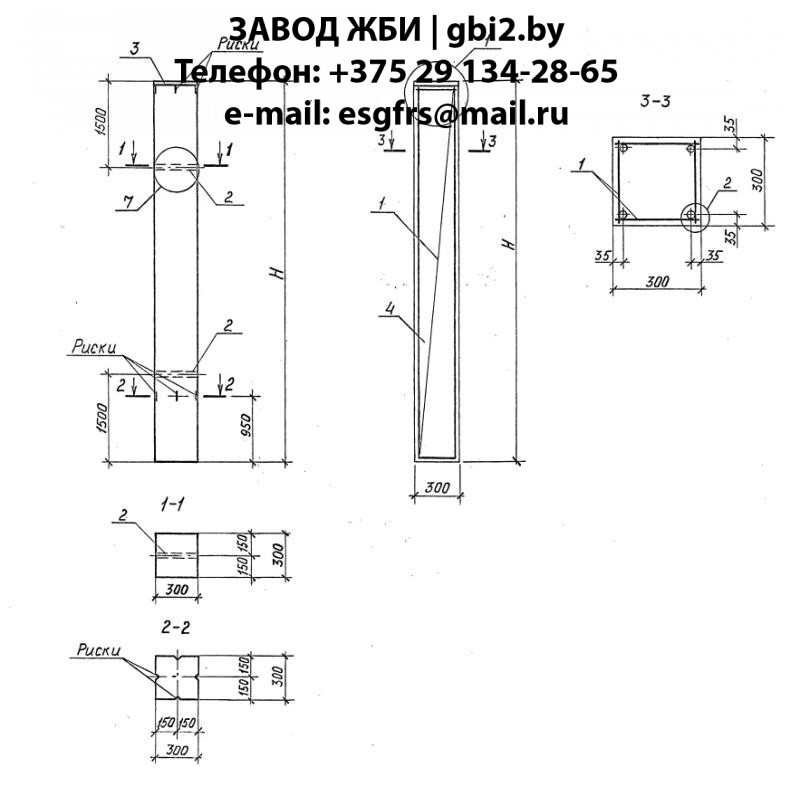 Колонны К 2.1 серии 3.015.1/92