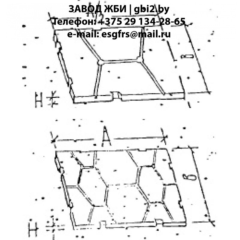 Плиты дорожные сочлененные ПДС 55.15 т Альбом А385.88